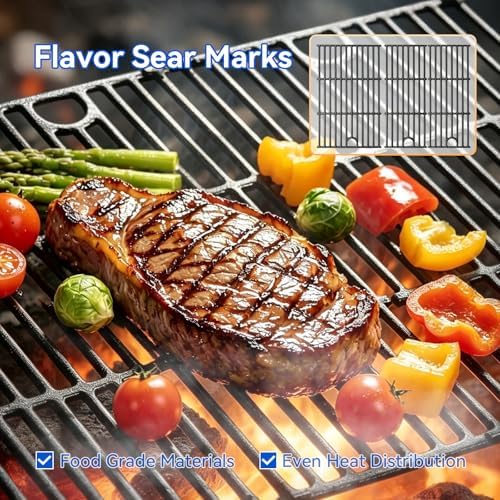 463365021 17" Grill Grates for Charbroil Performance 4 Burner 463365522 463366022 463352521 463354021 463350521 Models, Cooking Grates for Char-broil Grill Replacement Parts G426-0004-W1 G426-0005-W1 - Image 6