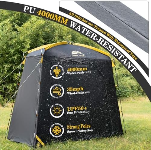 Happy Travel Bike Storage Shed Tent, Waterproof Portable Bicycle Cover Shed - Image 5