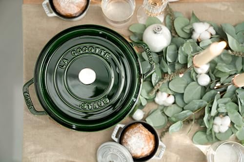 Staub Cast Iron 2.75-qt Round Cocotte - Basil, Made in France - Image 5