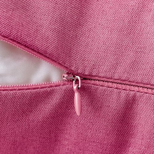 MIULEE Decorative Outdoor Pillow Covers Waterproof 18x18 Hot Pink - Image 2