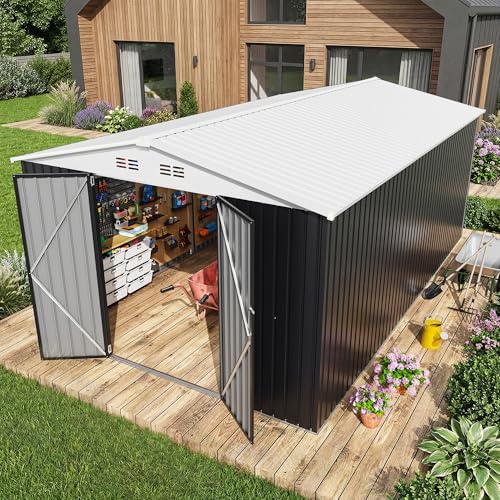 AirWire 10x16 FT Outdoor Metal Storage Shed by AirWire