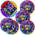 40pcs Video Game Party Supplies Video Game Plates and Napkins for Kids Boys Girls Neon Video Game On Birthday Party Favors Supplies by Frypeas