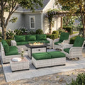Outdoor Patio Furniture Set PE Wicker Rattan Outdoor Sectional Sofa by MuphyersPatioFurniture
