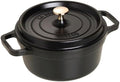 STAUB Cast Iron Roaster/Cocotte, Round, 22 cm, 2.6 L, Black by Unknown