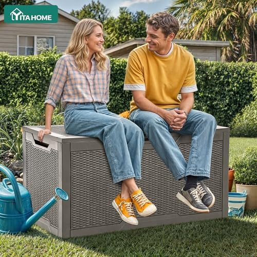YITAHOME 100 Gallon Resin Deck Box - Image 5