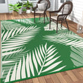 GENIMO Outdoor Rug, Waterproof Plastic Rugs for Patio, 6'x9' Dark Green by GENIMO