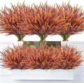 20 Bundles Artificial Lavender Flowers for Outdoors - UV Resistant Faux Fall Flowers, Fake Plastic Shrubs Plants for Home Garden Porch Autumn Decor by Ruidazon