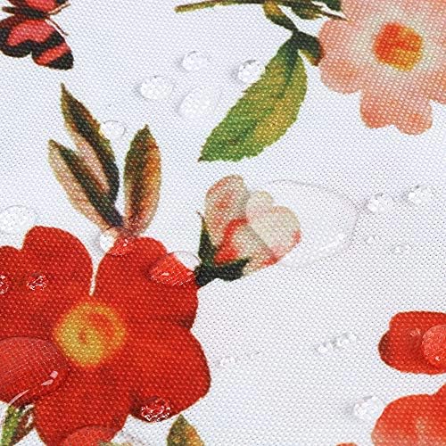 ColorBird Summer Floral Outdoor Tablecloth Water Resistant Spillproof Bloom Botanical Print Polyester Fabric Table Cover with Zipper Umbrella Hole for Patio Garden Tabletop Decor, 60 x 84 Inch - Image 3