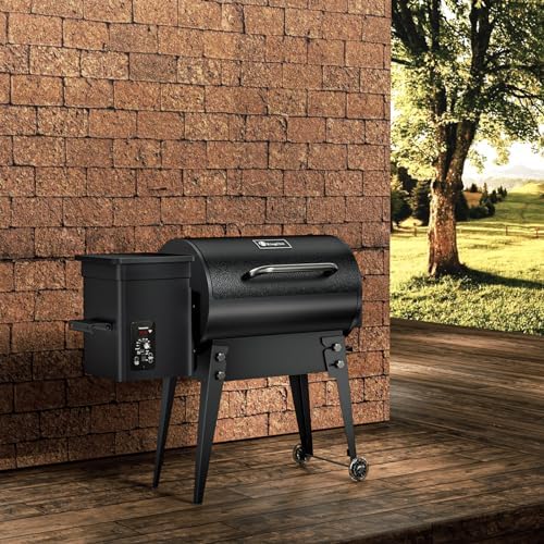 Electric Wood Pellet Grill & Smoker with Foldable Legs, 456 SQ.IN Grill Capacity, 11LB Pellet Hopper, PID Temperature Control 180-425°F, Portable Foldable Design for Backyard Camping Bake and Roast - Image 4