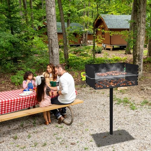 Park Grills, 384 Sq. In, Park Style Charcoal Grill - Image 2