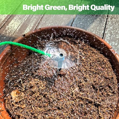 1/4in Drip Irrigation Tubing - 200ft Flexible Garden Hose for DIY Irrigation Systems, Hydroponics, Greenhouse & Outdoor Watering | Lightweight Misting Tubing, UV-Resistant (Green) - Image 6