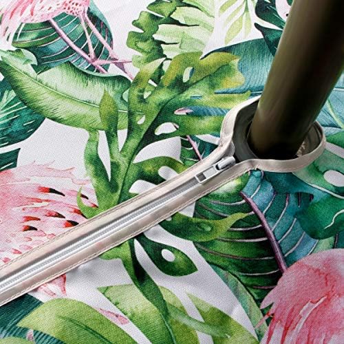 EHouseHome Outdoor Indoor 60inch SquareTablecloth with Umbrella Hole and Zipper, Waterproof Zippered Patio Table Cloths, Spring/Summer Table Covers for Backyard Circular Table/BBQs/Picnic - Image 4