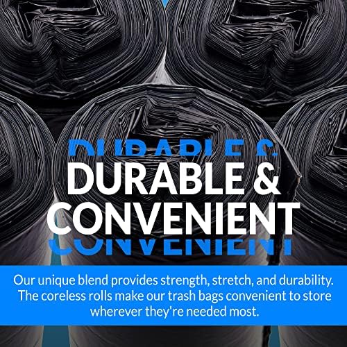Reli. 13 Gallon Trash Bags | 1000 Bags | Black - Image 3