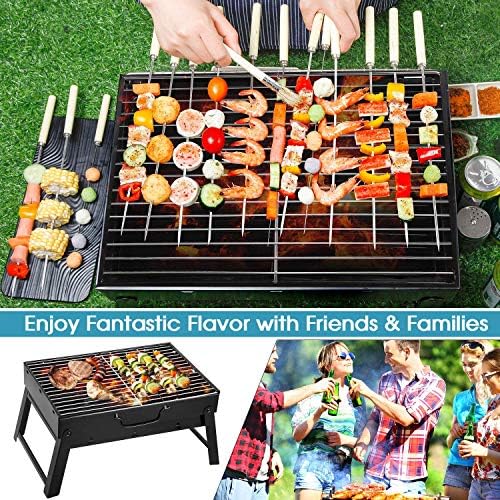Folding Portable Barbecue Charcoal Grill - Image 2