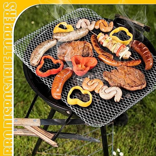 Mifoci 20 Pcs Disposable Grill Topper 16x12 Inch Mesh Mat for Outdoor BBQ - Image 6