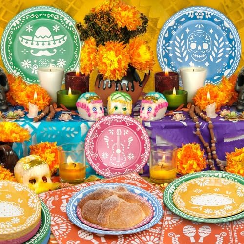 Mexican Fiesta Paper Plates and Napkins Party Supplies Serve 60 - Image 7