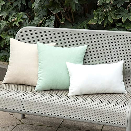 MIULEE Decorative Outdoor Pillow Covers Waterproof 20x20 Beige - Image 5