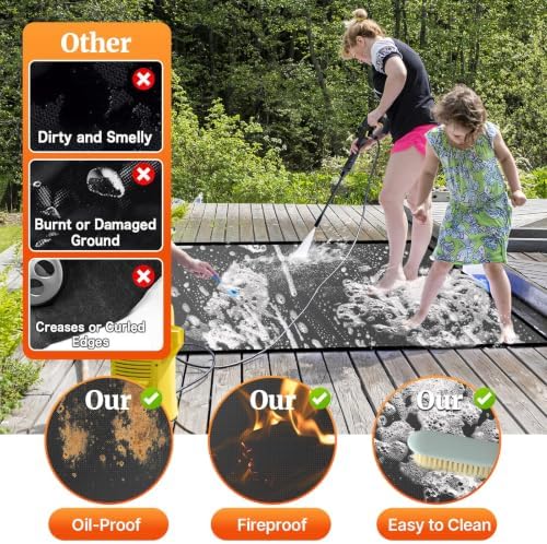 65 ×36 Inch Under Grill Mats for Outdoor Grill & Fireproof Fire Pit Mat - Image 4