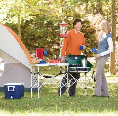 Coleman Pack-Away Portable Camp Kitchen, Outdoor Folding Kitchen with Food Prep Area, Great for Camping, Tailgating, Grilling & More - Image 4