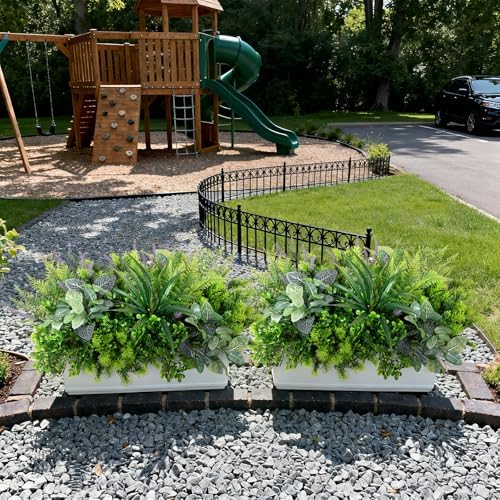 Hrobek Outdoor Faux Plants UV Resistant Fake Greenery for Outside Planter - Image 6