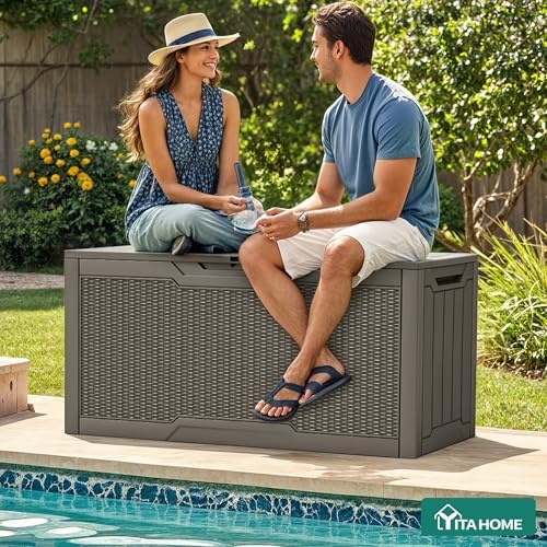 YITAHOME 80 Gallon Resin Deck Box - Image 2