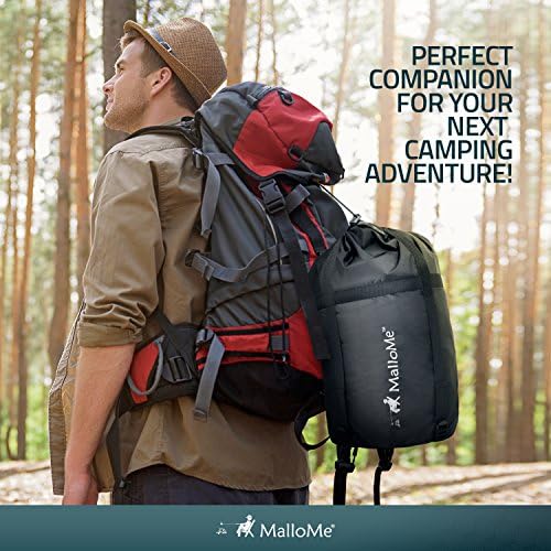 MalloMe Sleeping Bags for Adults Cold Weather & Warm - Backpacking Camping Sleeping Bag for Kids 10-12, Girls, Boys - Lightweight Compact Camping Essentials Gear Accessories Hiking Sleep Must Haves - Image 3