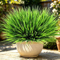24 Bundles Fake Plants Outdoor Artificial Grass Decoration UV Resistant Faux Greenery Stems Bushes Monkey Grass for Outside Farmhouse Planters Patio Porch Window Box Pathway Garden Home Decor by TrueGloArtficialGreenery