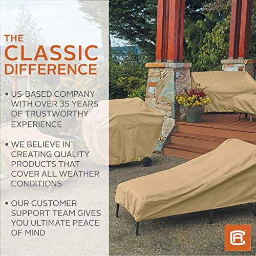 Classic Accessories Terrazzo Water-Resistant 26 Inch Stackable Patio Chair Cover, Outdoor Chair Covers - Image 5