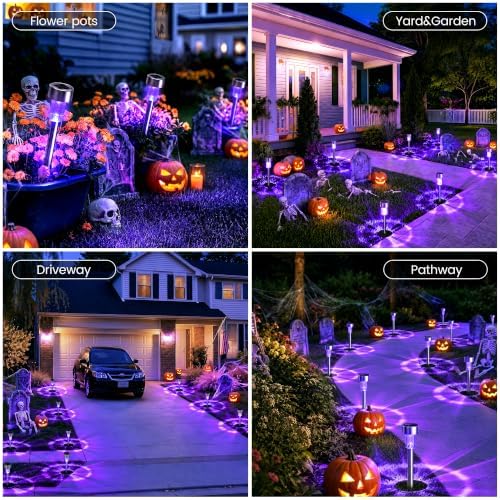 GIGALUMI Solar Halloween Lights Outdoor Waterproof 20-Pack Halloween Decor - Image 2