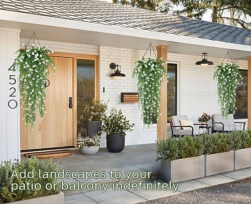 RECUTMS Artificial Hanging Plants Fake Hanging Vines Outdoor Faux Draping - Image 5