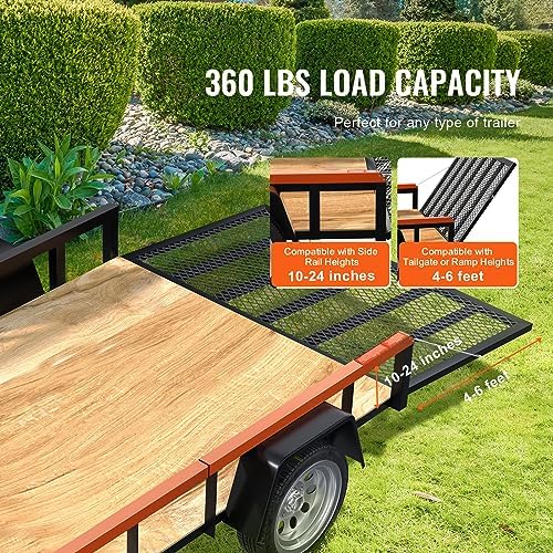 VEVOR Trailer Tailgate Lift Assist, Max 180 lbs Load Capacity, Compatible with Open Utility Trailer Tailgate and Ramp, with 10 to 24 Inches Heights Side Rail and 4 to 6 Feet Height Tail Gate or Ramp - Image 3