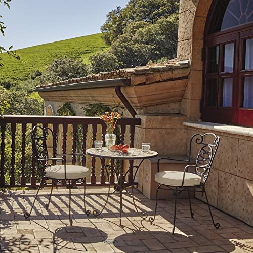 Classic Accessories Montlake Water-Resistant 21 x 20 x 4 Inch Patio Lounge Back Cushion, Antique Beige, Outdoor Loveseat Cushions - Image 2