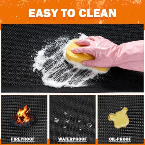 60 x 40 Inch Under Grill Mat with Storage Bag - Image 6
