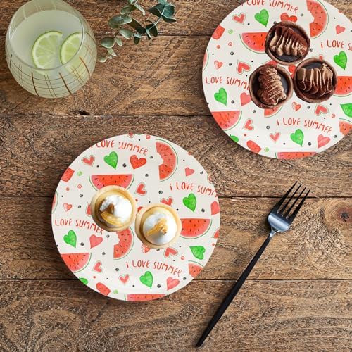 50pcs Party Supplies - Watermelon Paper Plates, 7" Sweet Fruit Plates for Summer Fruit, Watermelon Themed Baby Shower & Birthday Party Decor (small) - Image 4