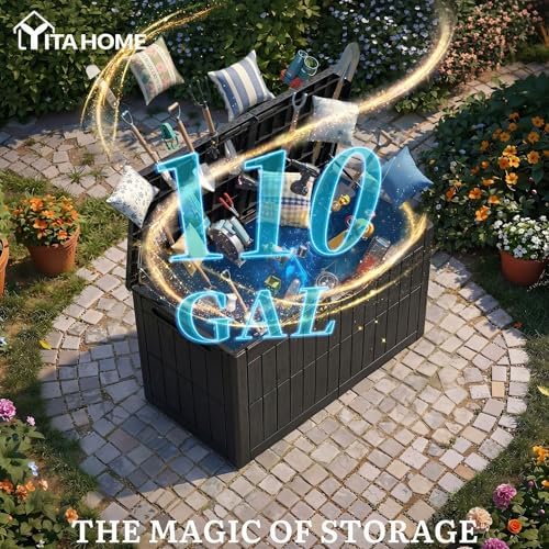 YITAHOME 110 Gallon Outdoor Deck Box - Image 2