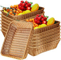 Eccliy 14 Pack Wicker Bread Baskets Woven Serving Basket, 15.8 Inch by Eccliy