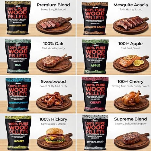 Kona Wood Pellet Variety Pack for Ninja Woodfire - 8 Flavors, 8 x 1 lb - Image 2