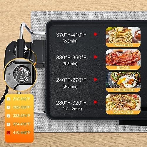 AEWHALE 35" Extra Large Electric Griddle 1800W - Image 3