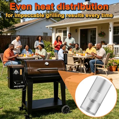 Flame Broiler Slide Cover & Bottom Kit for Pit Boss 1100 Parts Pit Boss 1100PS1-5, 1100PS1-4, PB1100PS1-W007, PB1100PS1-005,Replacement Parts for Pit Boss Pro Series 1100 Pellet Grills,Stainless Steel - Image 2