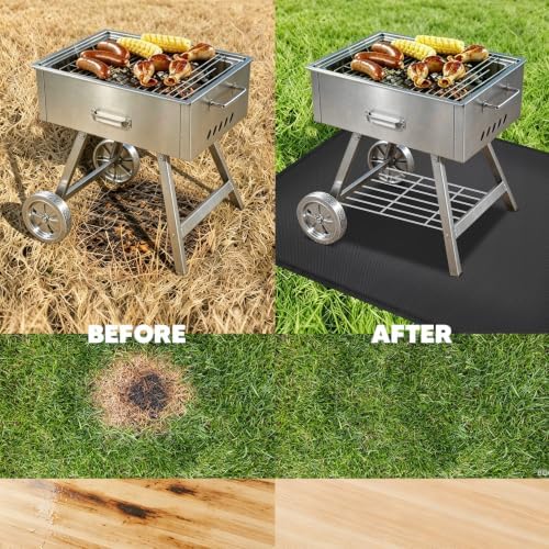 Uranshin Large Under Grill Mat for Outdoor Grill & Deck BBQ, 48 x 36 inches - Image 5