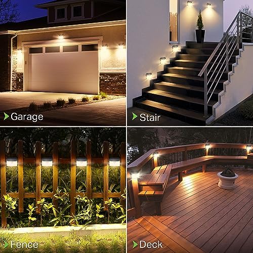 [16 Packs] Solar Motion Lights Outdoor, Ultra Bright Solar Fence Lights with Motion Sensor, IP65 Waterproof Security Light 3 Modes, 270° Lighting Angle, Wall Lights for Deck Patio Fence Garage Door - Image 2