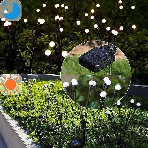 Solar Garden Lights Outdoor Waterproof, Swaying Firefly Light, Garden Decor - Image 2