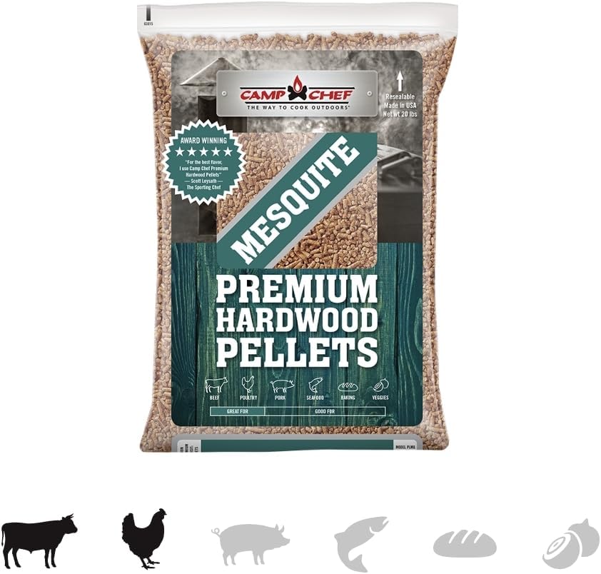 Camp Chef Southwest Mesquite BBQ Pellets, Hardwood Pellets for Grill, Smoke, Bake, Roast, Braise and BBQ, 20 lb. Bag - Image 3