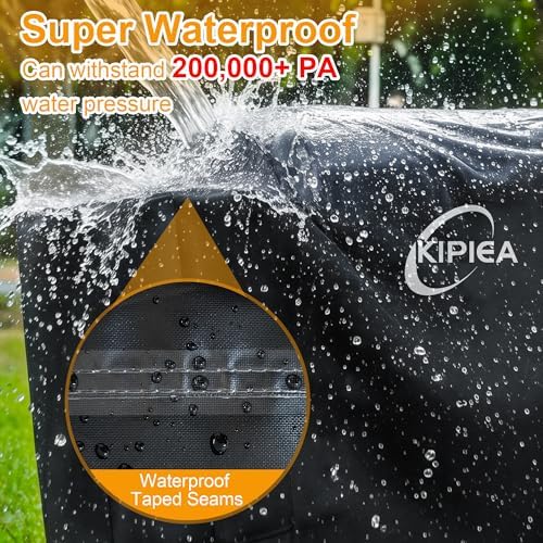 Kipiea 600D Pellet Grill Cover for Pit Boss Navigator 850/1300, Competition 1250, Waterproof BBQ Smoker Cover, UV Resistant, No Tear, No Fading - Image 5
