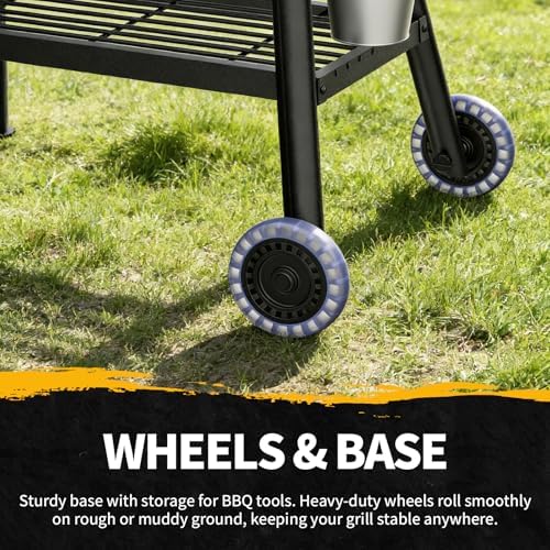 DAMNISS Pellet Grill & Smoker, Large Size 565 Sq In | PID Temperature Control 8-In-1 BBQ Versatility, 450°f Max,Meat Probe Grill, Smoke, BBQ Bake, Roast, Braise - Image 6