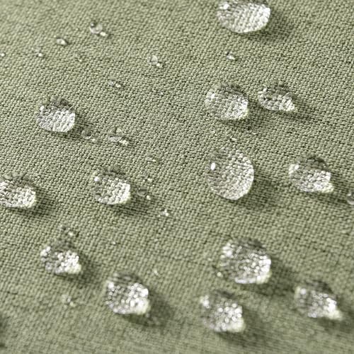 MIULEE Decorative Outdoor Pillow Covers Lumbar Waterproof 12x20 Gray Green - Image 3