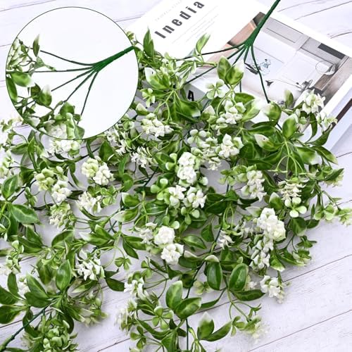 Waipfaru 8Pcs Fake Hanging Plants, Faux Ivy Fake Vines Greenery - Image 2