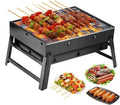 Portable Charcoal Grill Foldable 17" BBQ Charcoal Grill Compact Tabletop Barbecue Grill Small BBQ Grill for Outdoor Travel Backyard Picnic Beach by Unknown