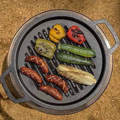 Solo Stove Yukon Grill Top & Hub | 17.5" Cast Iron Fire Pit Cooktop - Image 5