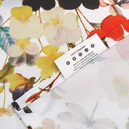 ColorBird Summer Floral Outdoor Tablecloth Water Resistant Spillproof Bloom Botanical Print Polyester Fabric Table Cover with Zipper Umbrella Hole for Patio Garden Tabletop Decor, 60 x 84 Inch - Image 7